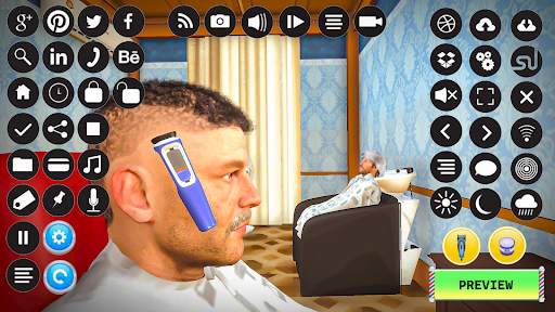 Barber Shop Hair Cut Sim Games screenshot 2