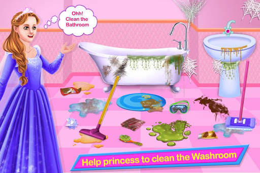 Princess House Cleaning - Dream Home Cleanup Game screenshot 4
