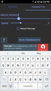 Morse Code Light Reader Flashlight screenshot 8