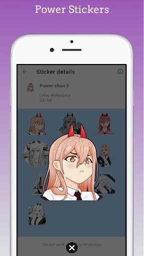 Chainsaw Man stickers WA & TG screenshot 2