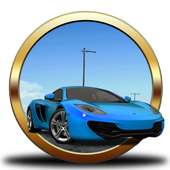 Greed for Speed car racing 3D logo