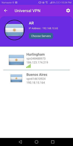 Universal VPN screenshot 2