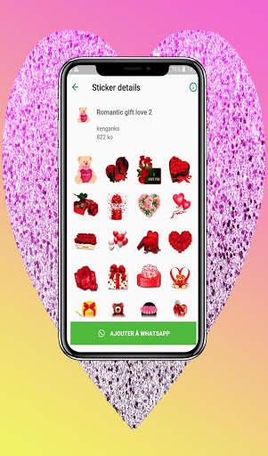 Romantic Love stickers for WhatsApp screenshot 6