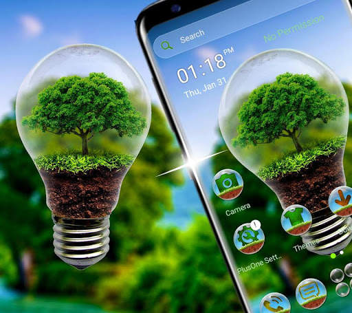Nature Bulb Launcher Theme скриншот 4