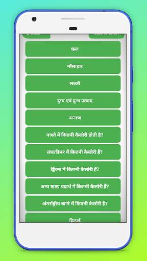 Indian Calorie Chart In Hindi screenshot 1