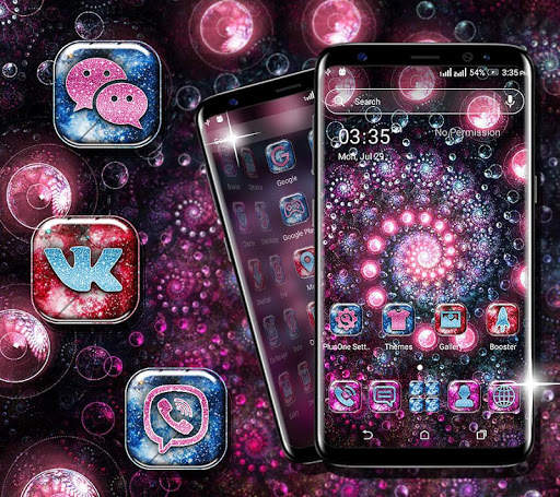 Neon Spiral Circle Launcher screenshot 3
