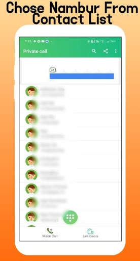 Call Using Unknown, Private Number: InCall screenshot 4