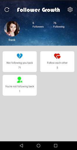 Unfollow User for instagram and Analyzer Growth screenshot 1