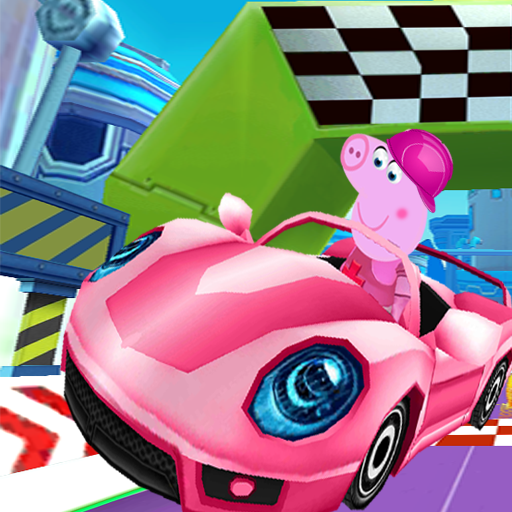 Happy pig Racing game icon