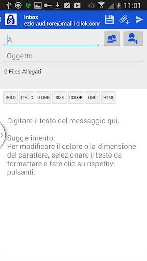 Mail1Click- Posta Cifrata screenshot 5