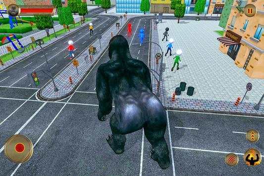 Angry Gorilla vs Stickman City Battle screenshot 10