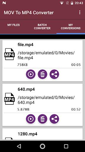 Mov To Mp4 Converter screenshot 3