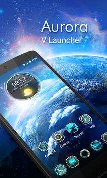 Aurora 3D V Launcher Theme screenshot 1