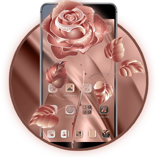 Rose Gold Rosette Theme icon