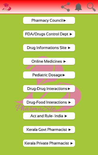 PharmaSite Pharmaceutical information App screenshot 1