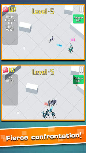 Crowd Zombies-Popular Paper City War .io Game screenshot 3