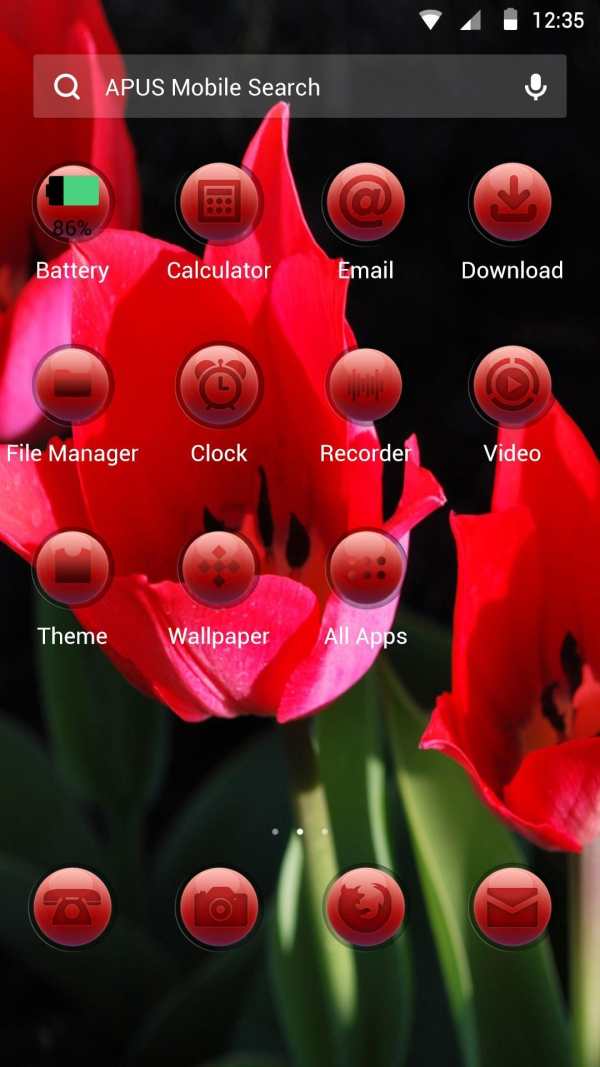 Gorgeous-APUS Launcher theme screenshot 2