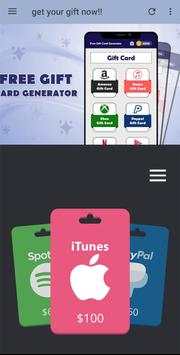 Cg-Gifter : Free Gift card Generator screenshot 1