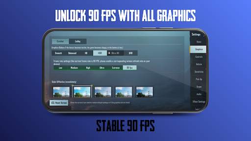 90 Fps for PUBGM - Unlock Tool screenshot 1