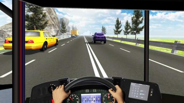 Racing In Bus - Traffic Racer screenshot 1