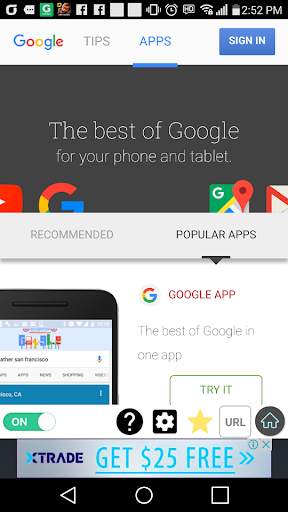 Gravity Browser - Auto Scroll Web Page screenshot 1