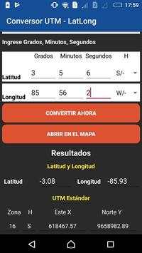 Conversor UTM - Lat/Long screenshot 3