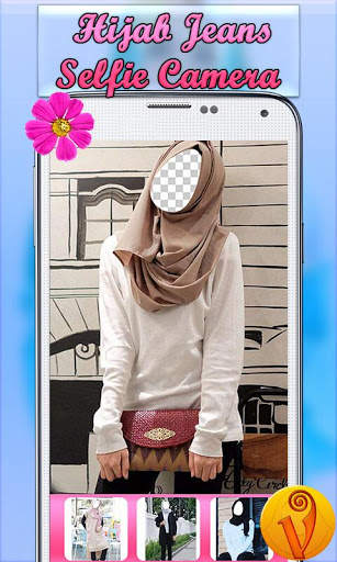 Hijab Jeans Selfie Camera screenshot 2