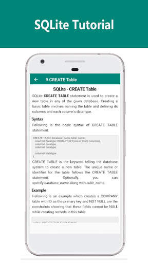 SQLite Tutorial screenshot 3