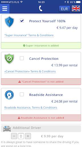 Bookingcar – car hire app स्क्रीनशॉट 5