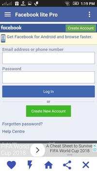 Facebook Lite Pro screenshot 2