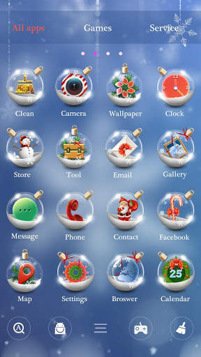 Romantic Christmas Go Launcher Theme screenshot 3