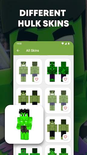 Hulk skin for minecraft screenshot 2