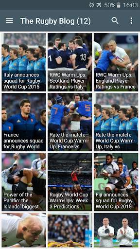 Rugby News 1 تصوير الشاشة