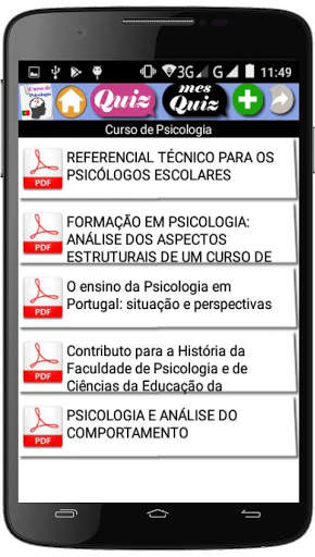 Curso de Psicologia (português) screenshot 3