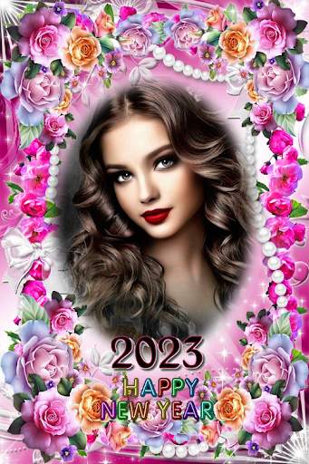 2023 New year photo frame screenshot 4