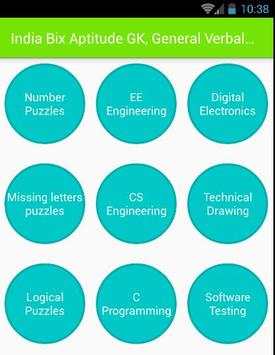 India Bix Aptitude GK, General Verbal Reasoning GS screenshot 7