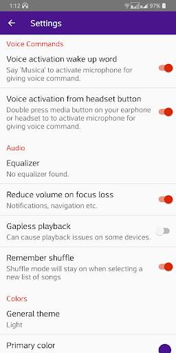 Musica Voice Control Player screenshot 4