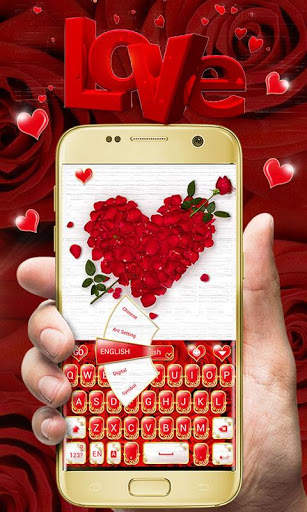 I Love You GO Keyboard Theme screenshot 2