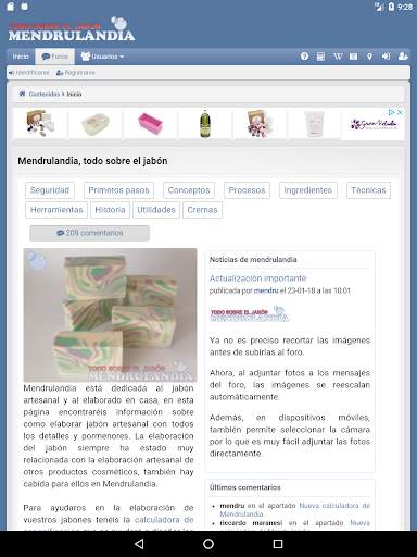 Mendrulandia (calculadora de saponificación) screenshot 8