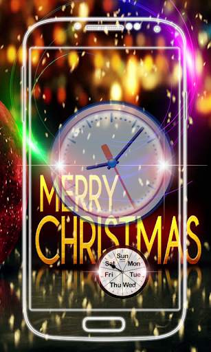 Christmas Clock Live Wallpaper screenshot 7