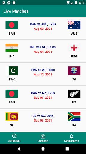 Live Cricket Tv Match Streaming Guide screenshot 2