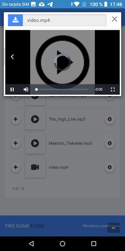 Free Cloud  video and music server screenshot 6