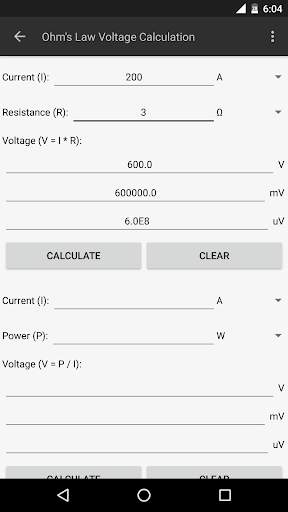 Electrical Calculations screenshot 7