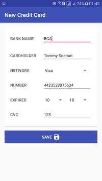 My Credit Cards скриншот 2