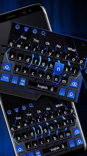 Black Blue Keyboard screenshot 1