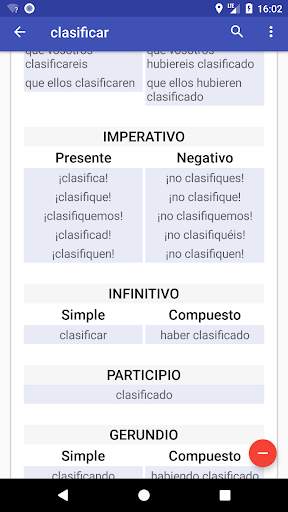 Verbos Español screenshot 6