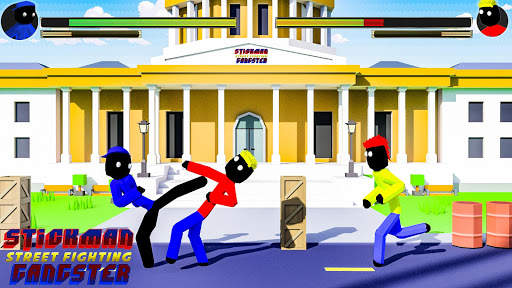 Stickman Street Fighting City Blocky Gangster screenshot 1