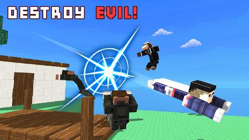 Flying Superhero: Blocky World screenshot 2