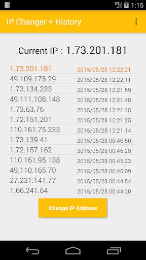 IP Changer   History screenshot 2