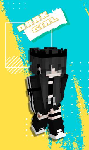 Dark Girl Skin For Minecraft screenshot 2